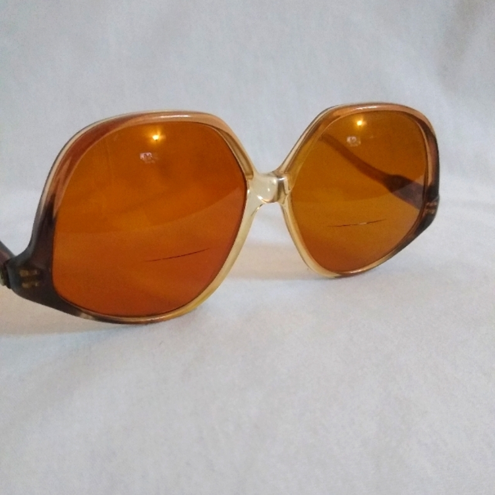 Orange Lens Sunglasses LEvrard Vintage Bifocal Sunglasses Frame France
